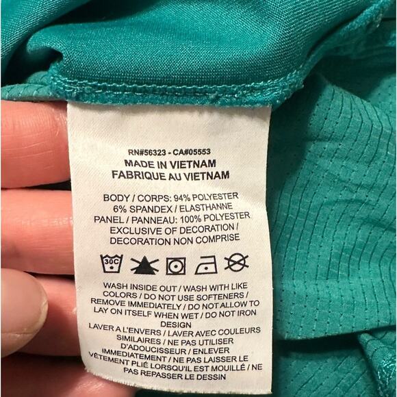 Nike Running Division Dri-Fit Green Short Sleeve Shirt size Large - Picture 8 of 10